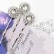 Set Swarovski Crystal hair pins Wedding Headpiece Wedding Hair pins Bridal hair pins Bridesmaids hair pins Rhinestone round pins - ORLA