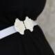 Bridal Belt - Silver Belt - White Belt - Wedding Dress Belt - Bridal Belt - Skinny Belt - Wedding Gown Belt - Wedding Accessories - Ribbon