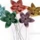 Set of 5 with Free Domestic U.S. Ship - Kusudama Paper Origami Flower