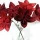 Bouquet "Ombre Reds" OOAK Origami Paper Flowers - Free ship (domestic U.S.)!