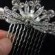 Art Deco Hair Jewelry, Gatsby Wedding Hair Comb, Pearl Bridal, Swarovski Crystal Headpiece, CRYSTA