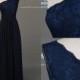 New Navy Blue One Shoulder Long Prom Dress/Navy Lace Bridesmaid Dress/Prom Dress Long/Long Bridesmaid Dress/Navy Prom Dress/Party DressDH496