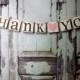 Thank You BANNERS WEDDING SIGNS Rustic Wedding Decorations Wedding Banners