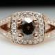Beautiful .96ctw Fancy Brown Champagne Diamond Rose Gold Engagement Ring - Size 6 - Free Sizing - Layaway Available