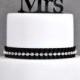 Black Mr & Mrs Wedding Acrylic Cake Topper Available in many Colors