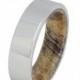 Tungsten Ring, Exotic Wood Sleeve