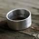 Wedding Band - Personalized Mens Ring - Silver Wedding Ring - Modern Wedding Band - Wide Ring - Custom Wedding Band - Minimalistic Ring