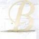 Removable Stakes 6 Inch Rustic Wedding Cake Topper Monogram Personalized in Any Letter A B C D E F G H I J K L M N O P Q R S T U V W X Y Z