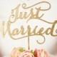 Wedding Cake Topper - Just Married - Soirée Collection