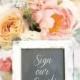 Wooden Chalkboard Sign with Easel, Wedding Sign, Rustic Wedding Decor, Rustic Home Decor