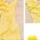 Short Bridesmaid Dress Buttercup Yellow Knee Length Custom Patisserie Womens Spring