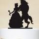 Beauty And Beast Wedding Cake Topper,Custom Cake Topper,Elegant Cake Topper,Disney Style Cake Topper,Unique Cake Topper - P057