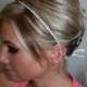 ON SALE Bridal Headband, Bridal Hair Piece, Accessories, Bridal, Wedding Hairpiece, Bridal Ribbon Headband, Single Row Rhinestone Piece, Rhi