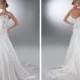 Charmeuse A-Line One-Shoulder Neckline Wedding Dress