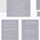 Grand Soiree | A Vintage Lilac Gray Wedding Stationery
