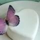 Wedding Cake Topper Light Purple and Black Edible Butterfy Cupcake Topper - Wedding Cake Decoration