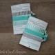 Sea Foam, Blue, Green, Teal Bachelorette Elastic Hair Ties- "To have and to hold my hair back"- Party Favors