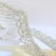 Silver or Gold, Rhinestone Lace Bridal Belt, Downton Abbey Style, Diamante Sash, Rhinestone Belt, Bridesmaid Belt, Bridal Sash, Rhinestone