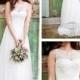 Luxury Illusion Neckline Lace Bodice Wedding Dress