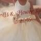 Ivory and Champagne Flower Girl Dress Lace Halter Tutu Dress Flower Girl Dress Sizes 2, 3, 4, 5, 6 up to Girls Size 12