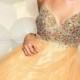 Ball Gown A-line Spaghetti Straps V-neck Tulle Prom Dress