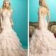 Ruffled Pleated Bodice Beaded Sweetheart Wedding Dress with Layers Skirt