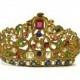 Antique Santos Crown. French Tiara. Madonna Statue Tiara. Antique Wedding Tiara Crown,