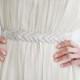 HANABI - Metallic Bullion Embroidered Bridal Wedding Belt
