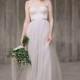 Icidora // Romantic wedding dress - Grey wedding dress - Ballet inspired wedding gown - Rustic wedding dress - Lace wedding gown - Chiffon