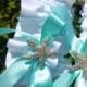 Beach Wedding Starfish Garter Set-MINT AQUA BLUE-Beach Coastal Weddings, Destination Weddings, Mermaids, Bridal Garter, Wedding Garter
