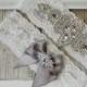 CUSTOMIZE Your Garter - Vintage Wedding Garter Set with Crystals & Rhinestones on Comfortable Lace, Bridal Garter Set, Crystal Garter Set