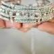 bridal bracelet, crystal bracelet, valentines day gift, silver gold cuff bracelet, rhinestone wedding bracelet, bridal jewelry vintage style