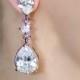 teardrop bridal earrings, crystal bridal earrings, crystal earrings, bridesmaid earrings, wedding earrings chandelier crystal bridal jewelry
