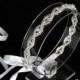 Silver Bridal Headband - Wedding Headband - Tie Back - Prom Headband - Bride - Wedding Accessory - Bridal Headpiece - Wedding Headpiece