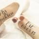 Wedding Shoes Decal Personalized Wedding Shoes Sticker Wedding Decal Wedding Sticker Bride Shoes Decal