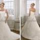 organza rouched beaded bodice with a line luxury ruffles lace up back wedding dresses