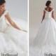 Beautiful Satin Off-the-Shoulder Wedding Dress