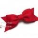 Red Hair Bow, Red Bow, Tuxedo Bow, Christmas Hair Bow, July 4th Bow, Memorial Day Hair Bow, Cute Everyday Bows, Girls, Toddler, Baby Bow, 41