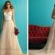 Strapless Sweetheart A-line Weding Dress with Beaded Belt