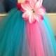 Turquoise Flower Girl Dress-Baby Tutu Dress-Toddler Turquoise Tutu Dress-Tulle Tutu Dress Pink Tutu Dress-Tutu-Flower Girl Dress-Photo Prop