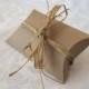 Kraft Pillow Boxes, Kraft Box, Gift Box, Jewelry Gift Boxes, Favor Boxes, Merchandise Gift Box, Gift Card Holder 3.25x3x1 Pack of 20