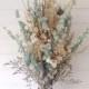 Wedding - Dried Bridal Party Bouquets - Dried flowers - shabby chic wedding - bridal party - bridesmaid bouquet -