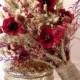 Wildflower bouquet - Wedding - Dried Bridal Party Bouquets - Dried flowers  - fall bouquet -country wedding - dried flowers -thistle bouquet