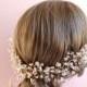 Bridal hair vine, crystal wedding headpiece, crystal crown, luxury bridal, pearls & teardrop crystals twisted on wire, Style 421