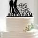 Silhouette cake topper,mr mrs with last name cake topper,wedding cake topper silhouette,bride and groom cake topper ,music cake topper