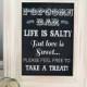 8x10 Instant Download - Popcorn Bar- Wedding Favor - Candy Bar - Printable Chalkboard File, Life Is Salty But Love Is Sweet, Grab A Treat