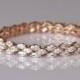 'Felicity' Pink Gold Wedding Bracelet