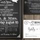 Rustic Chic Wedding Reception Invitation chalkboard printable modern wedding invite n RSVP Info Card Downloadable Printable File134 (jpg)
