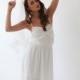 Mini white ballerina dress with open back , Short wedding white dress