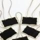 SALE - Set of 5  - Mini Chalkboard Hanging Tags - Cottage Chic - Package embellishment  - Gift Tags Favor Tags - DearSeed